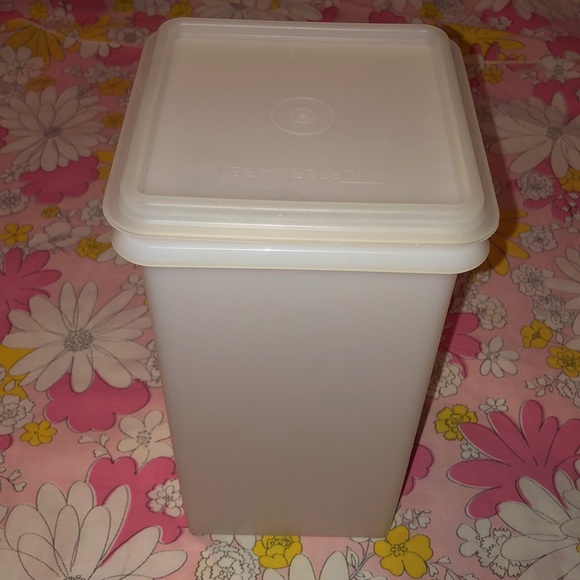 VTG- Tupperware tall clear canister